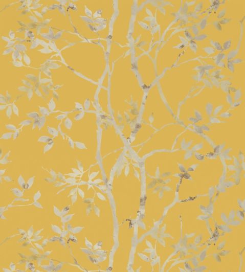 Tyndall Wallpaper by Anna French Pewter on Gold