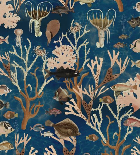 Aquarium Wallpaper in Ocean by Rebel Walls | Jane Clayton Aquarium Wallpaper in Ocean by Rebel Walls | Jane Clayton