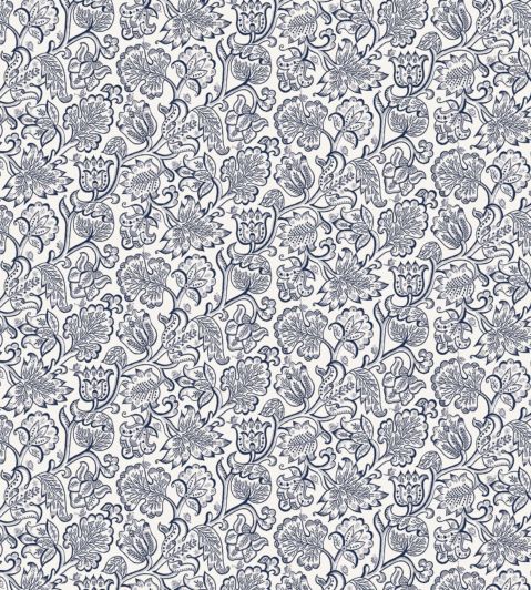 Jacobean Fabric by Blendworth Forget me Knot