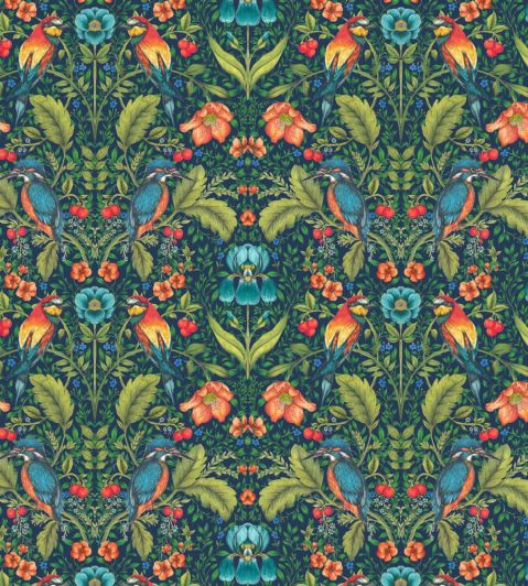 Rodbourn Fabric by Blendworth Paradise Blue