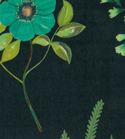 Botanical Flora in Wellington Velvet Fabric by Liberty Jade