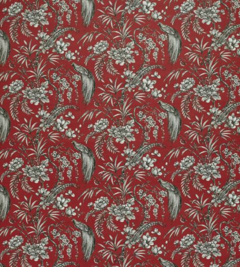 Botanist Fabric by Ashley Wilde Crimson
