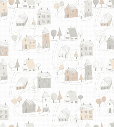 Small Village Fabric by Casadeco Beige