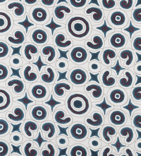 Chikankari Fabric by William Yeoward Indigo