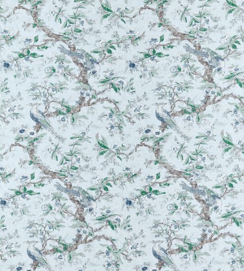 Chintz Fabric by Zoffany Blue Stone