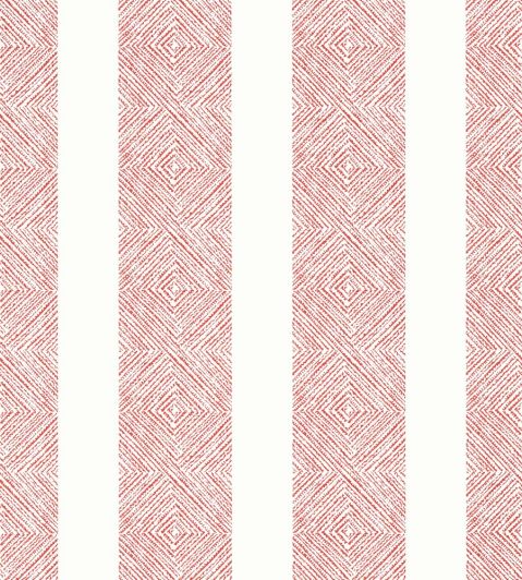 Clipperton Stripe Wallpaper by Anna French Red