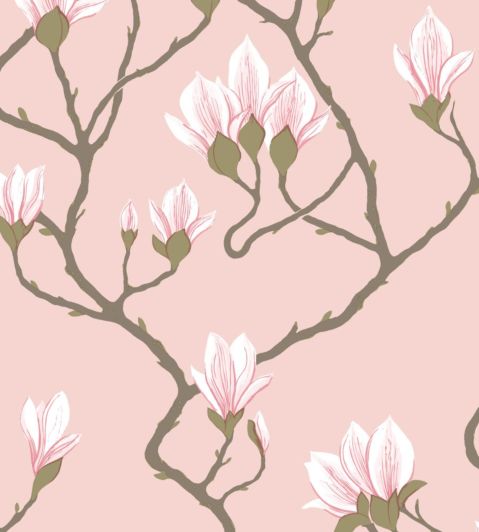 Magnolia Wallpaper by Cole & Son Rose on Blush