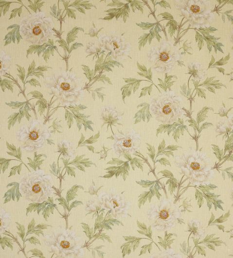Tree Peony Fabric by Colefax and Fowler Ivory/Leaf
