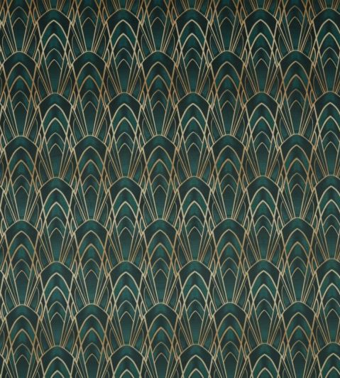 Delaunay Fabric by Ashley Wilde Emerald