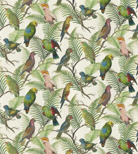 Parrot And Palm Fabric by Designers Guild Azure