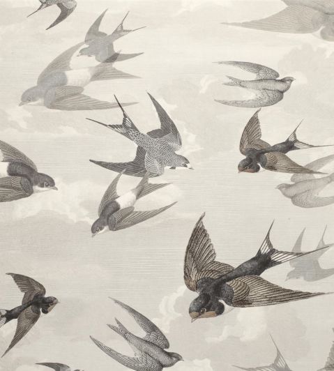 Chimney Swallows Wallpaper by Designers Guild Dusk