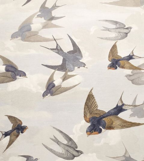 Chimney Swallows Wallpaper by Designers Guild Dawn