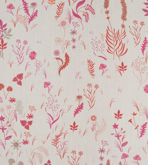 Field Fabric by Christopher Farr Cloth Hot Pink
