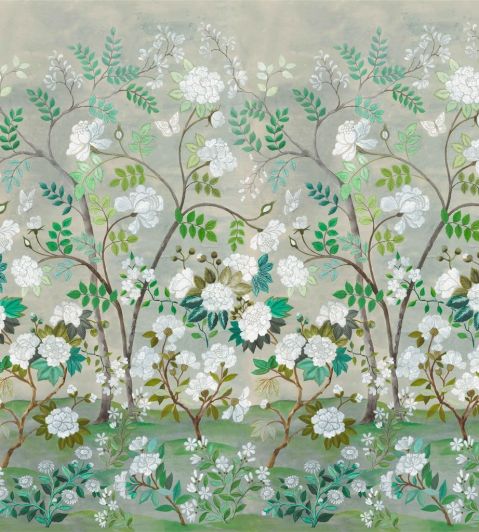 Fleur Orientale Wallpaper by Designers Guild Celadon