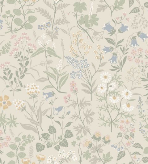 Flora Wallpaper by Borastapeter Neutral