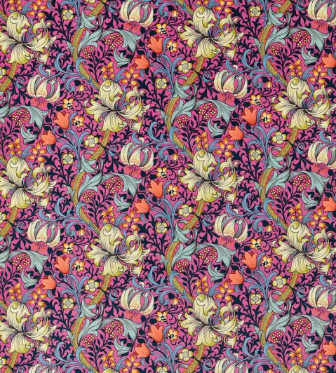 Golden Lily Fabric by Archive Serotonin Pink