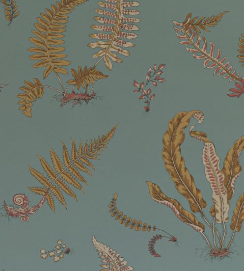 Ferns Wallpaper by GP & J Baker Teal