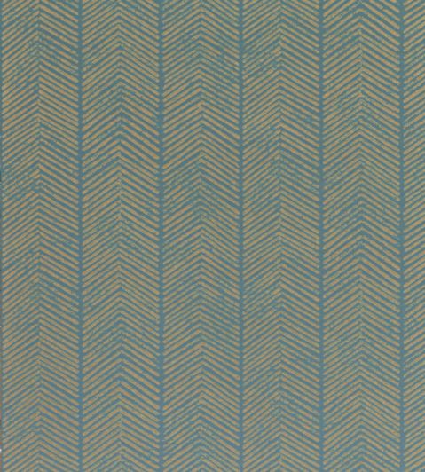 Herringbone Wallpaper by GP & J Baker Teal