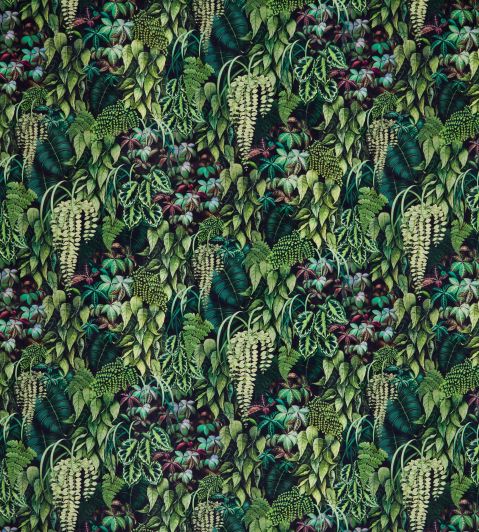 Green Wall Velvet Fabric by Osborne & Little 2