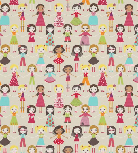 Best of Friends Fabric by Harlequin Neutral Multi