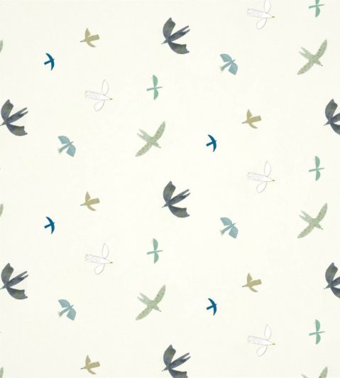 Skies Above Wallpaper by Harlequin Duck Egg/Linen
