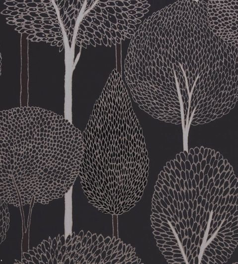 Silhouette Wallpaper by Harlequin Silver/Charcoal/Slate