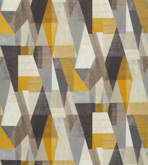 Pythagorum Fabric by Harlequin Graphite/Gold