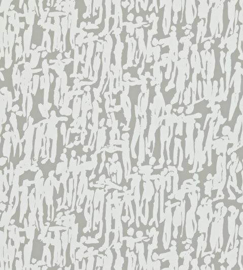 People Wallpaper by Harlequin Pewter/Chalk
