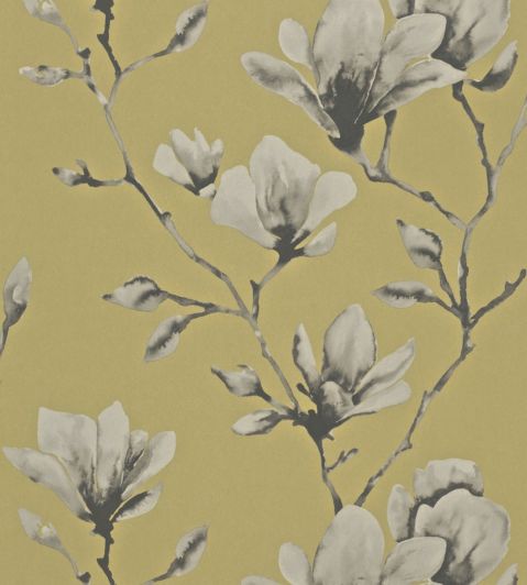 Lotus Wallpaper by Harlequin Mustard