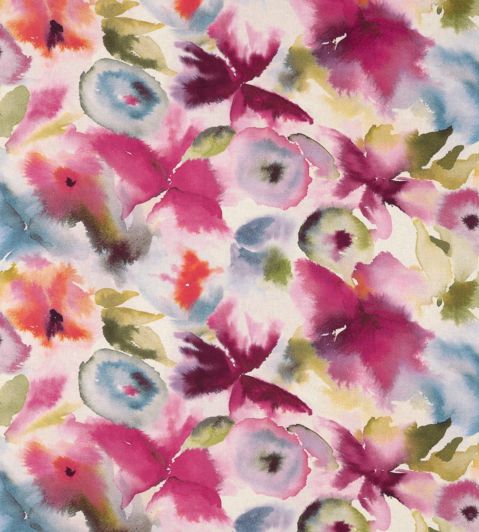 Flores Fabric by Harlequin Fuchsia/Zest/Azure