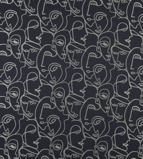 Henri Fabric by Ashley Wilde Sapphire