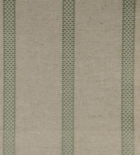 Hopsack Stripe Fabric by Ian Mankin Sage