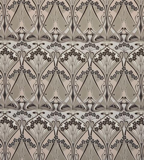 Ianthe Bloom Multi in Cotton Velvet Fabric by Liberty Dark Pewter