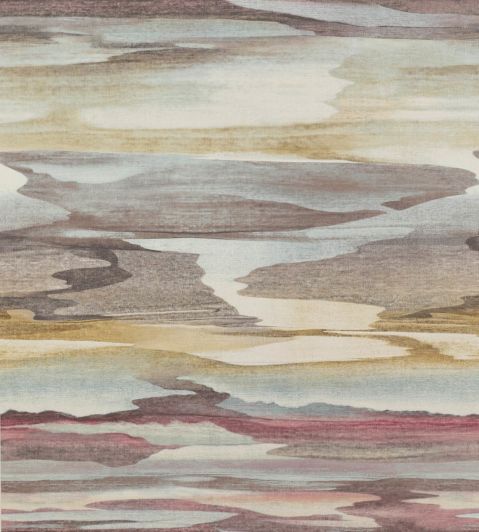 Cloudscape Wallpaper by Jane Churchill Purple / Gold