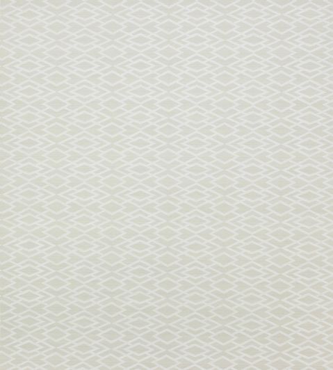Geometric Silk Wallpaper by Jane Churchill Silver
