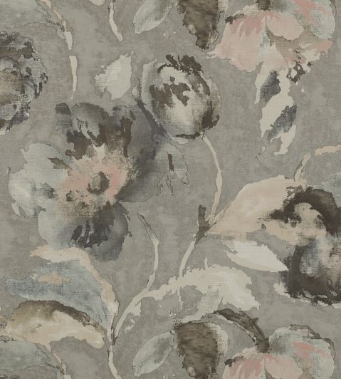 Beatrice Wallpaper by Jane Churchill Silver/Pink