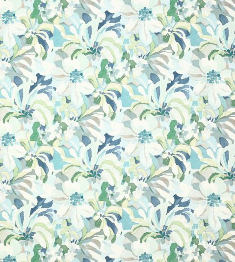 Hot House Fabric by Jane Churchill Teal/Blue