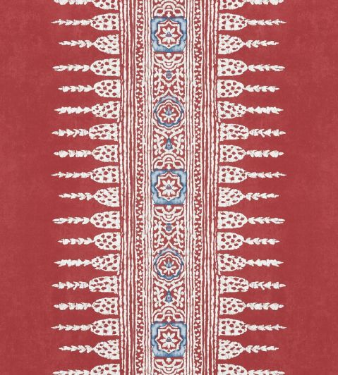 Javanese Stripe Wallpaper by Anna French Red