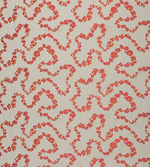 Leopard Trail Fabric by Jim Thompson No.9 Peach Melba