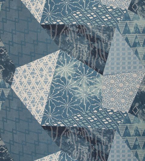 Katazome Fabric by Jim Thompson No.9 Indigo