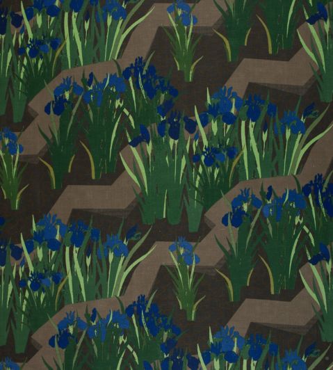 Water Garden Fabric by Jim Thompson No.9 Blue Iris