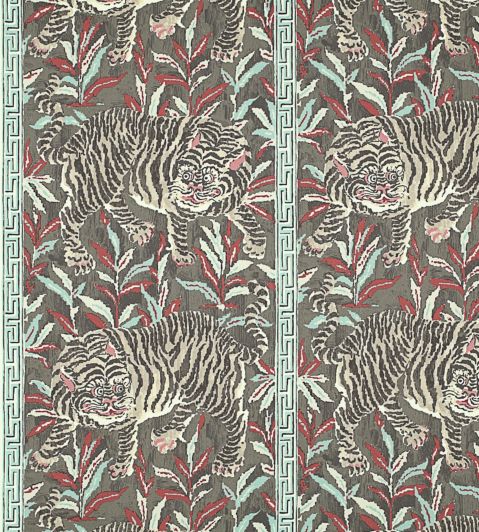 Tiger Tiger Fabric by Jim Thompson No.9 Chocolate