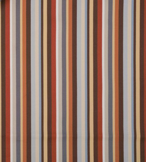 Pondicherry Stripe Fabric by Jim Thompson No.9 Earth Tones