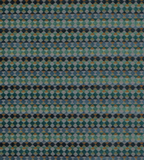 Kaleido Fabric by Jane Churchill Teal/Green