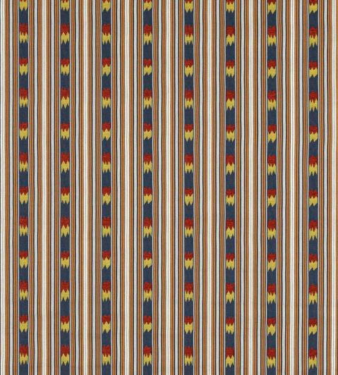 Kendra Stripe Fabric by Jane Churchill Copper/Navy