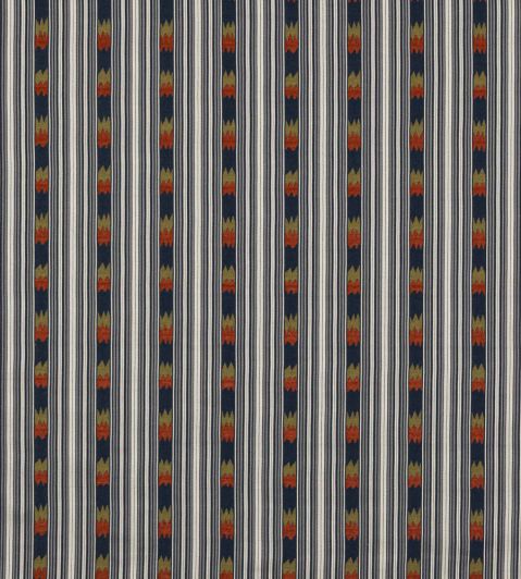 Kendra Stripe Fabric by Jane Churchill Indigo/Red