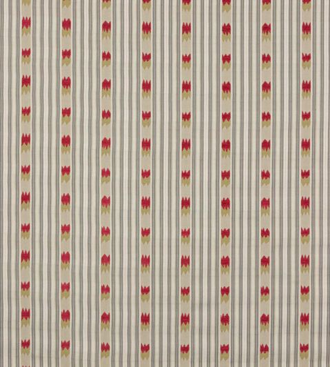 Kendra Stripe Fabric by Jane Churchill Silver/Pink