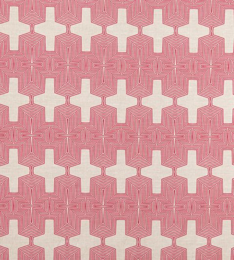 Laguna Fabric by Christopher Farr Cloth Hot Pink