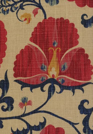 Zarafshan Fabric by Lewis & Wood Cyclamen/Blue