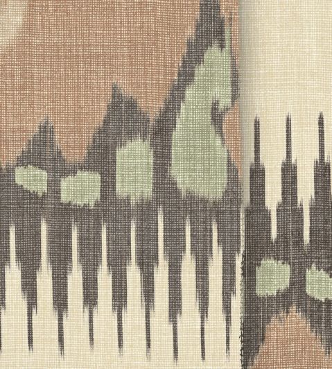 Kimono Fabric by Lewis & Wood Ginger Green